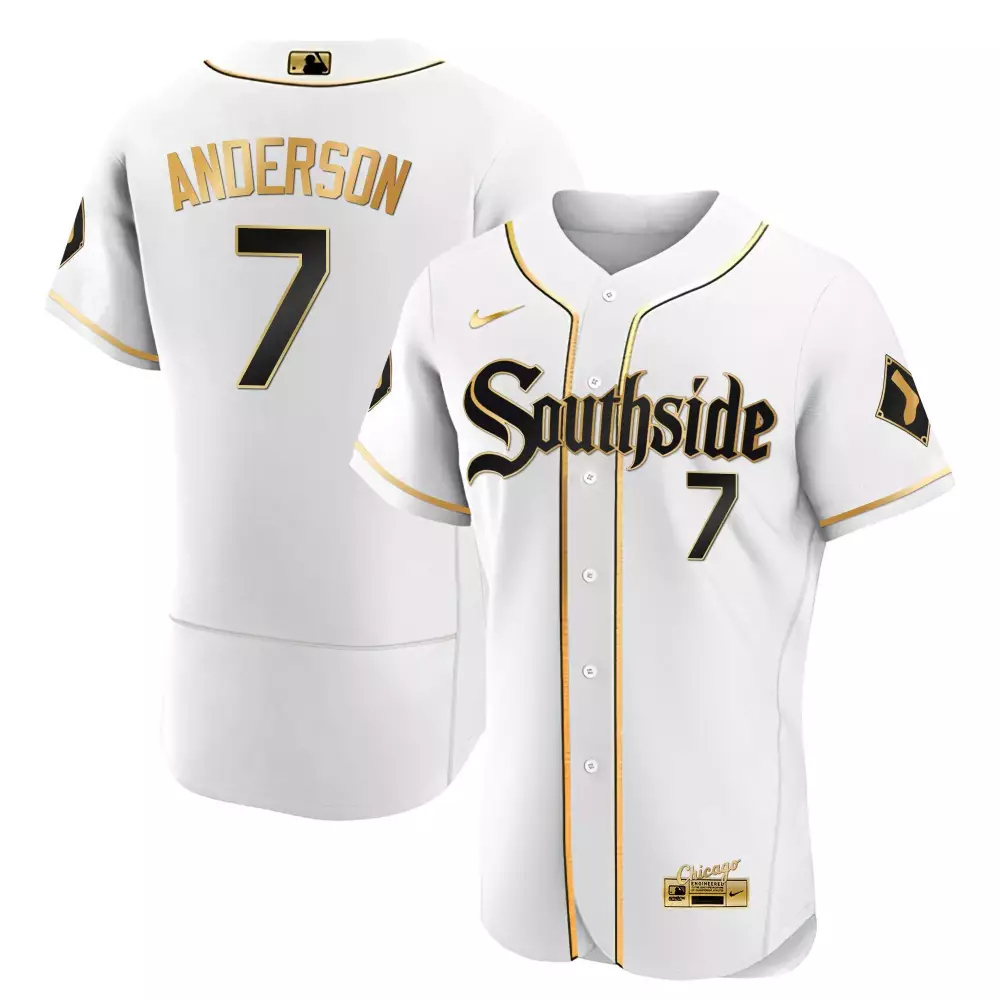 tim anderson flex black limited mens chicago white sox black limited gold jersey all stitched
