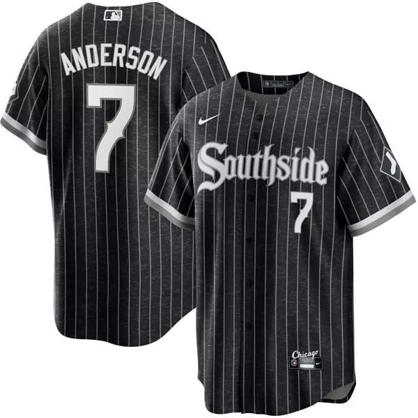 tim anderson flex black limited mens chicago white sox black limited gold jersey all stitched