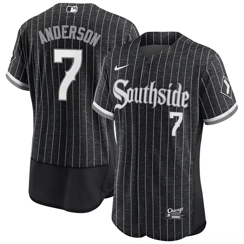tim anderson flex black limited mens chicago white sox black limited gold jersey all stitched