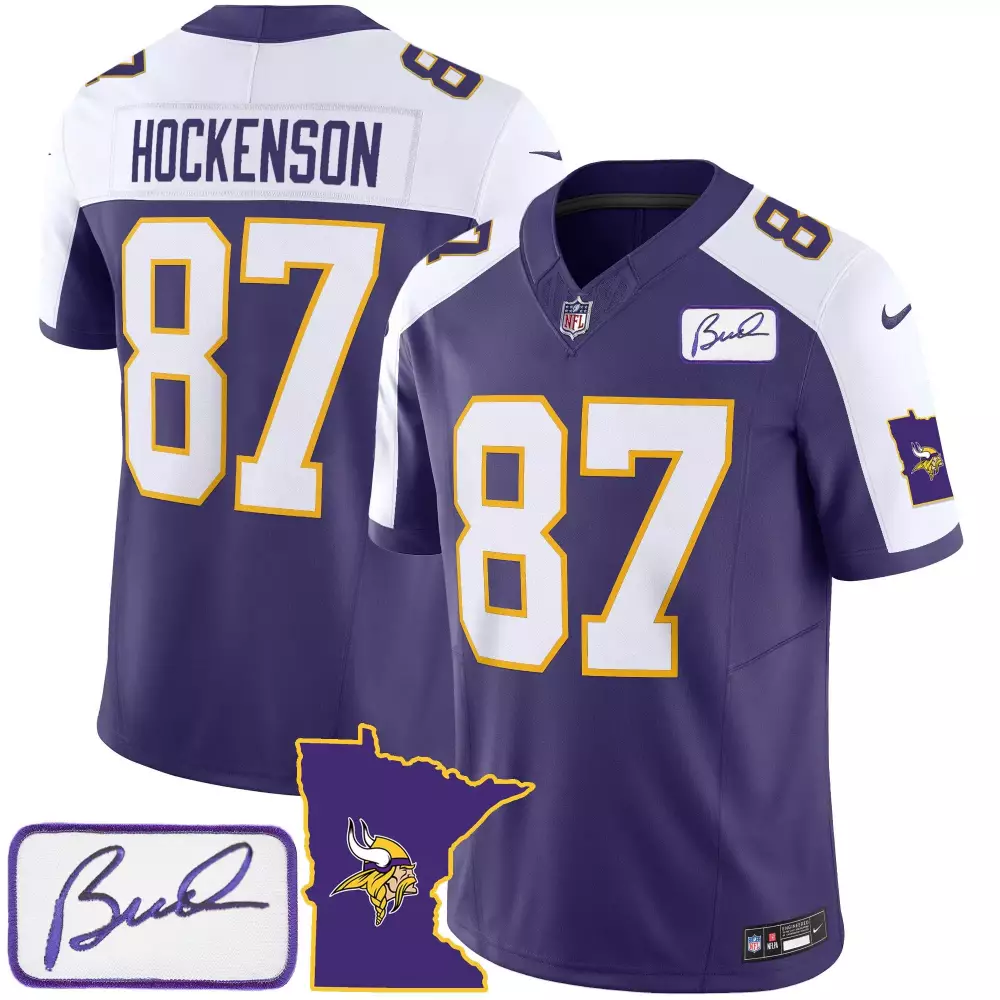 tj hockenson alternate mens minnesota vikings bud grant patch classic limited jersey v2 all stitched