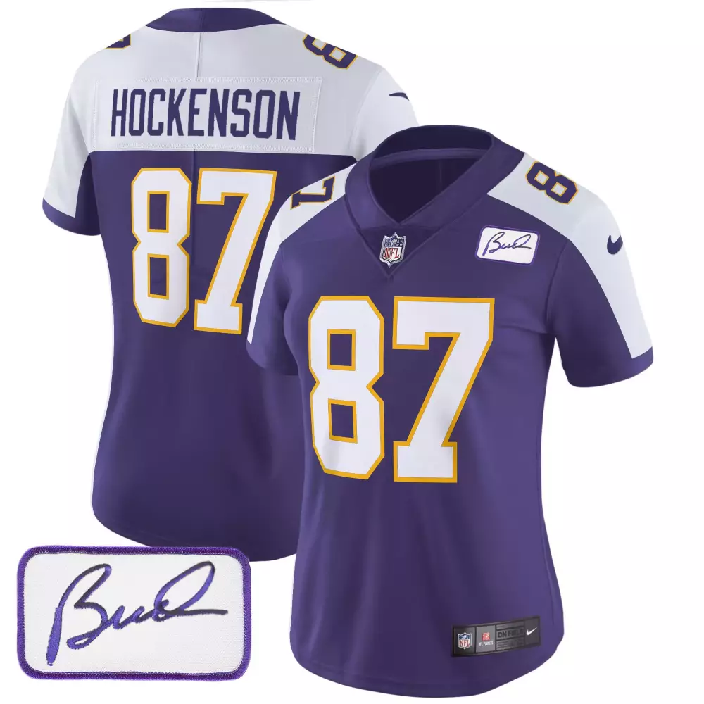 tj hockenson alternate mens minnesota vikings bud grant patch classic limited jersey v2 all stitched