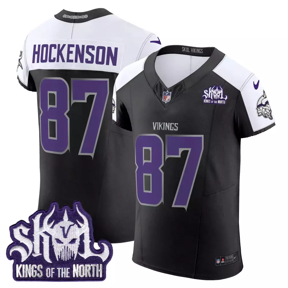 tj hockenson black alternate mens 2024 vikings winter warrior vapor limited jersey all stitched