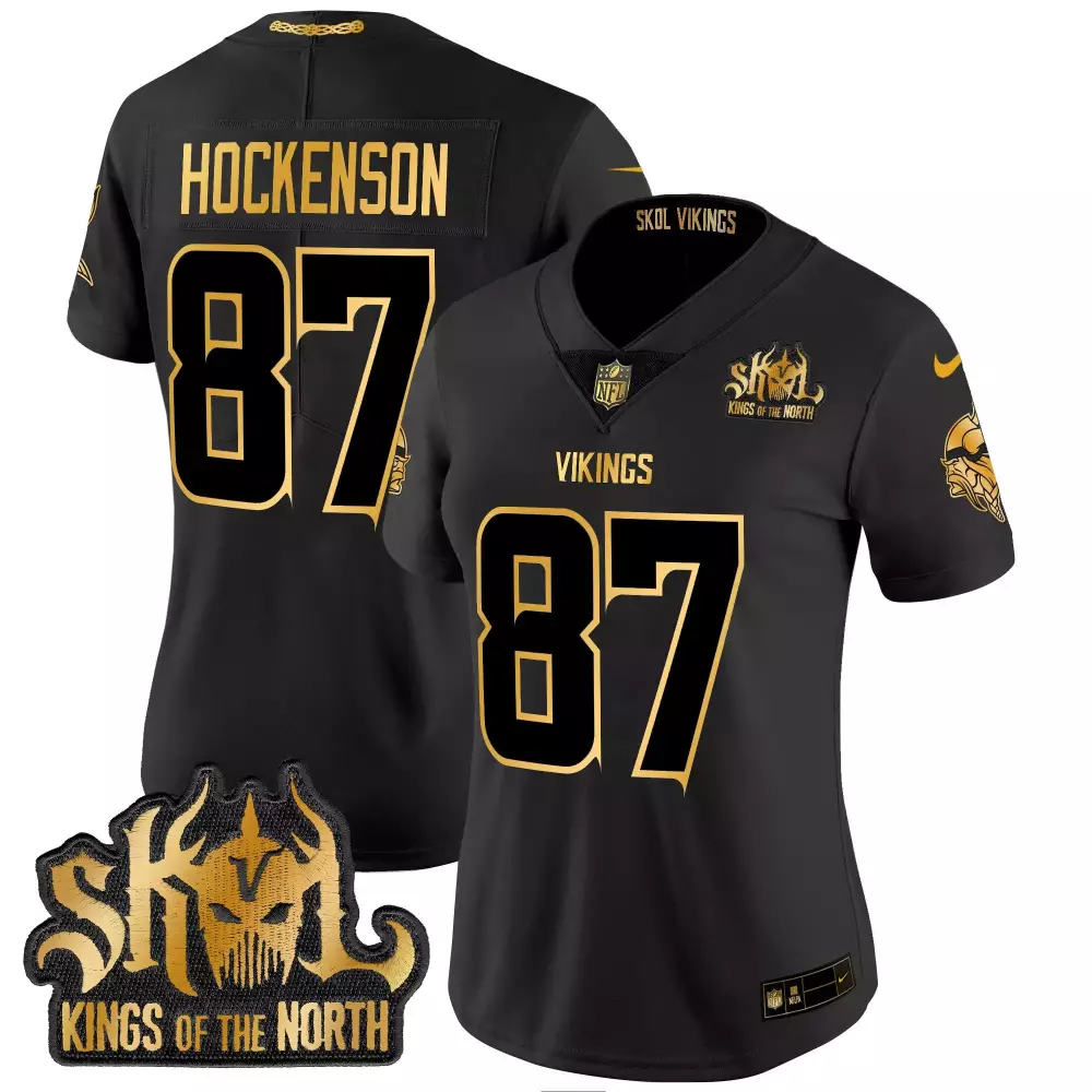 tj hockenson black alternate womens vikings 2024 prince vapor limited jersey all stitched