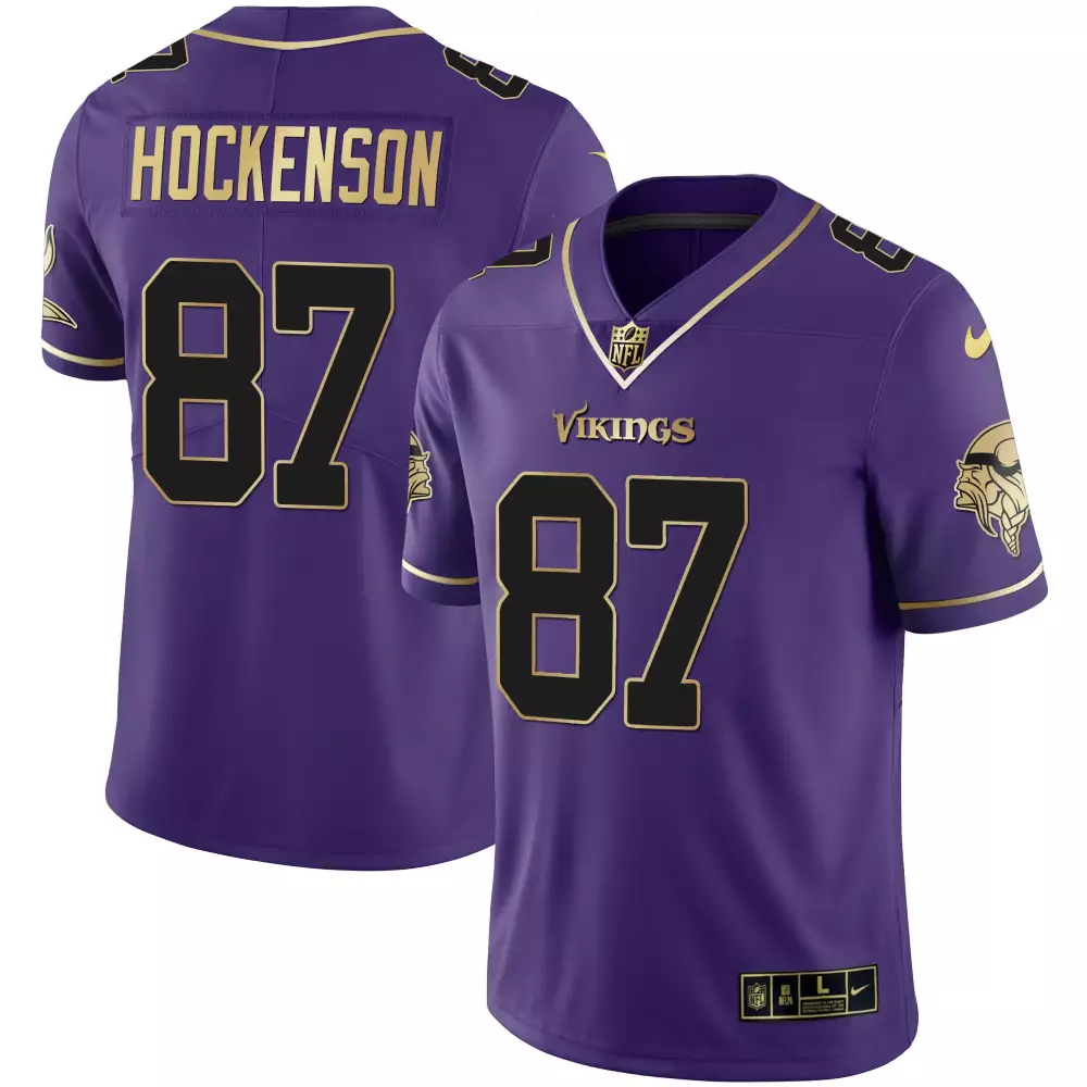 tj hockenson black mens minnesota vikings bud grant patch classic limited jersey all stitched