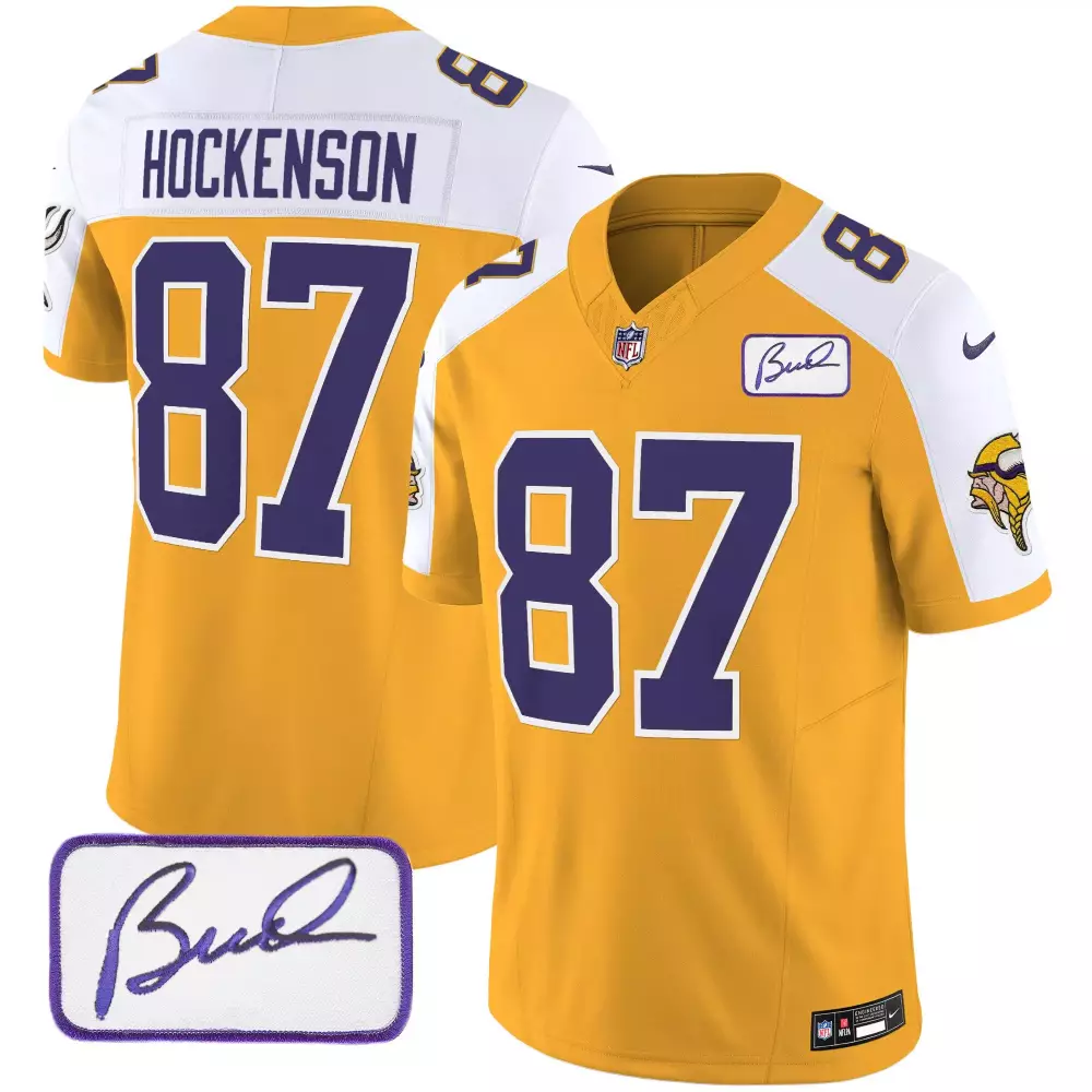 tj hockenson color rush mens minnesota vikings bud grant patch classic limited jersey v5 all stitched