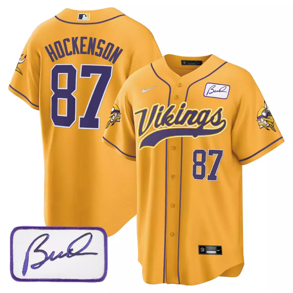 tj hockenson gold alternate mens minnesota vikings bud grant patch classic limited jersey v5 all stitched