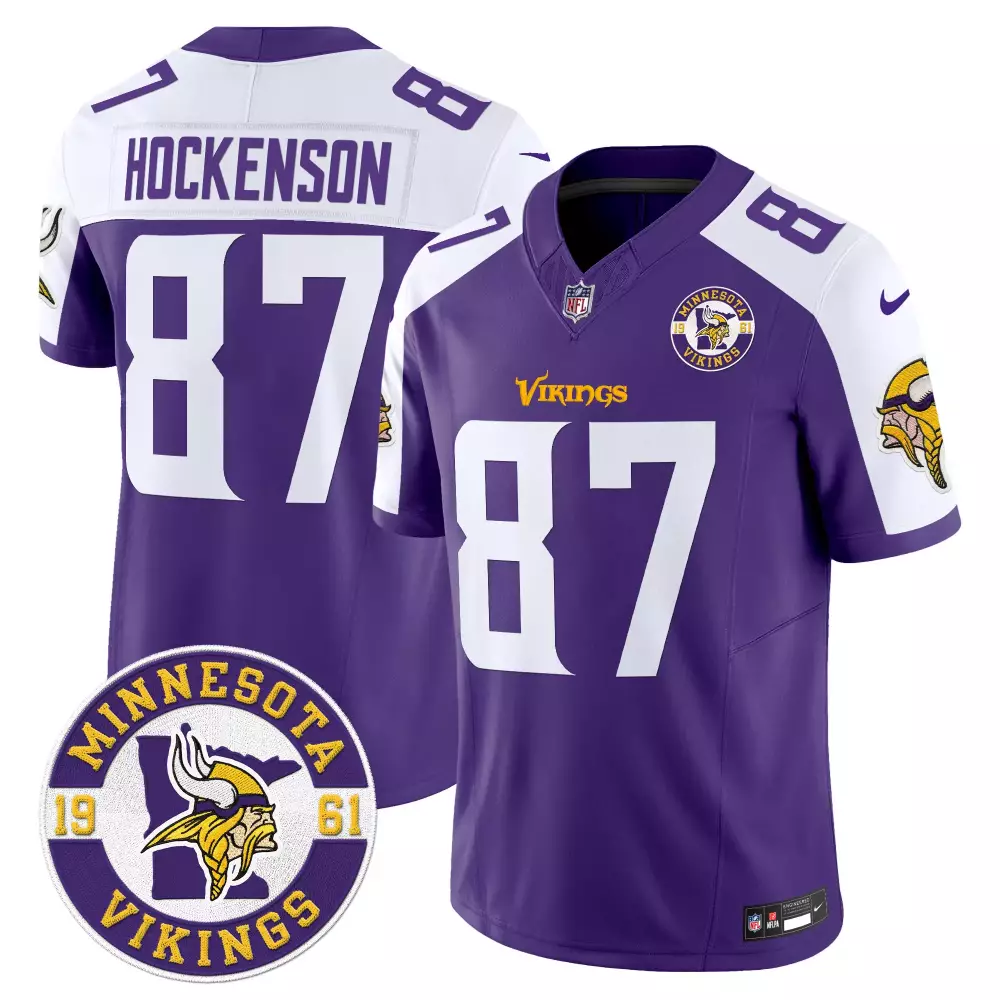 tj hockenson navy womens minnesota vikings 2024 salute to service establishment year patch vapor limited jersey all stit