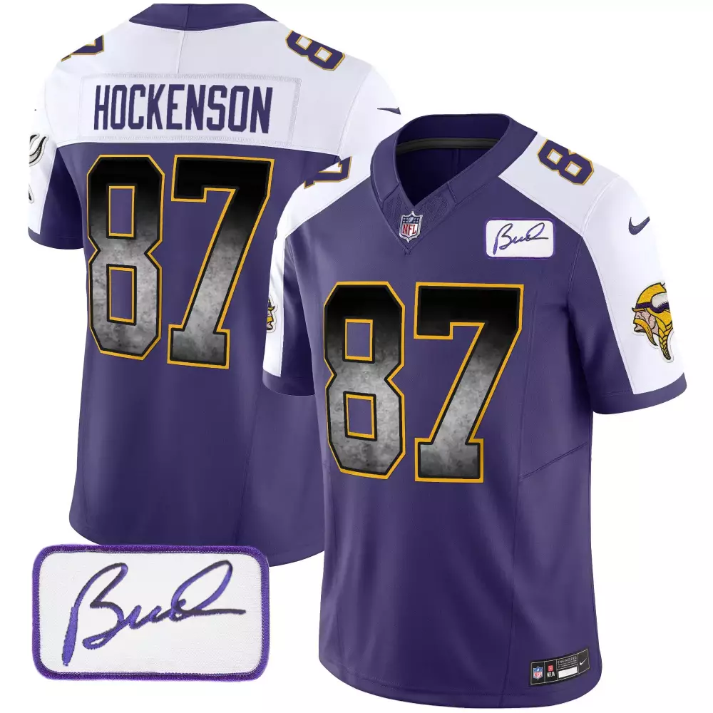 tj hockenson navy womens minnesota vikings 2024 salute to service establishment year patch vapor limited jersey all stit