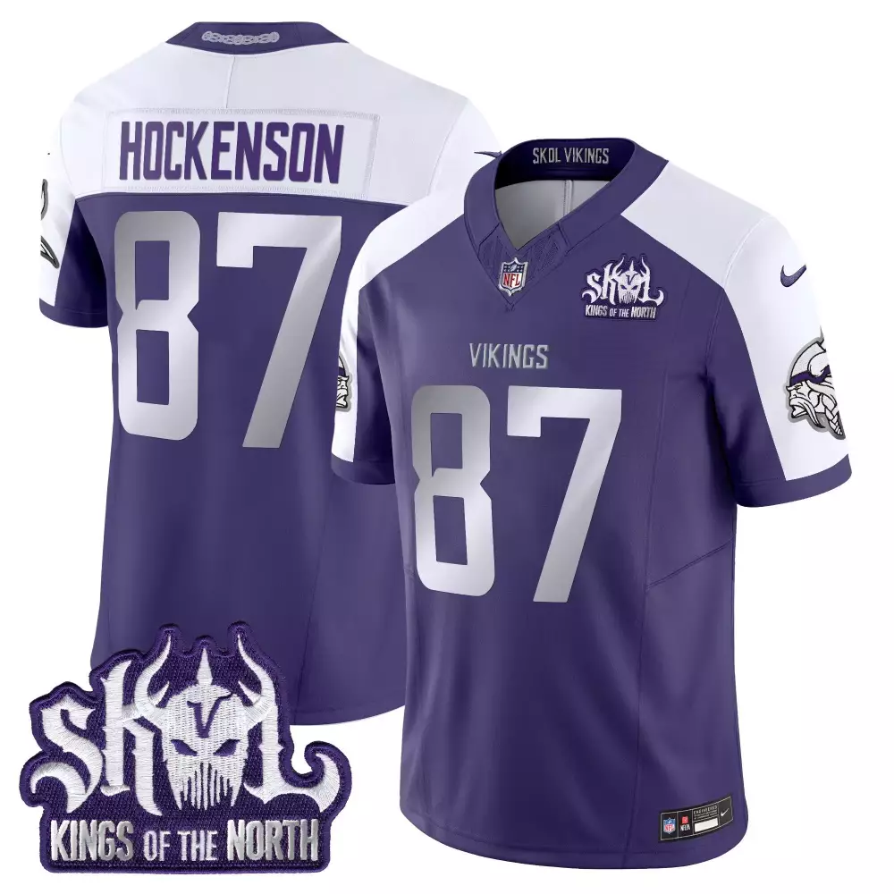 tj hockenson purple alternate mens vikings 2024 winter warrior skol patch vapor elite jersey all stitched