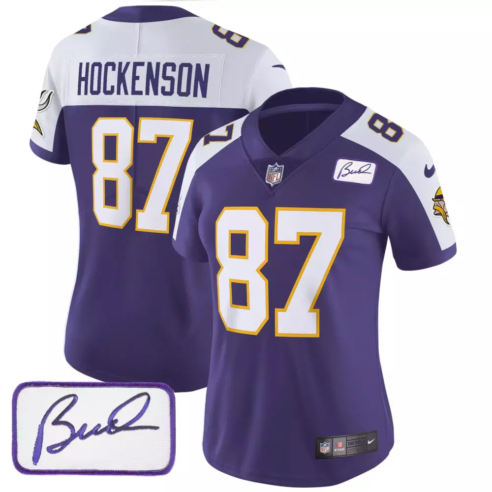 tj hockenson purple alternate mens minnesota vikings kings of the north patch vapor limited jersey v3 all stitched