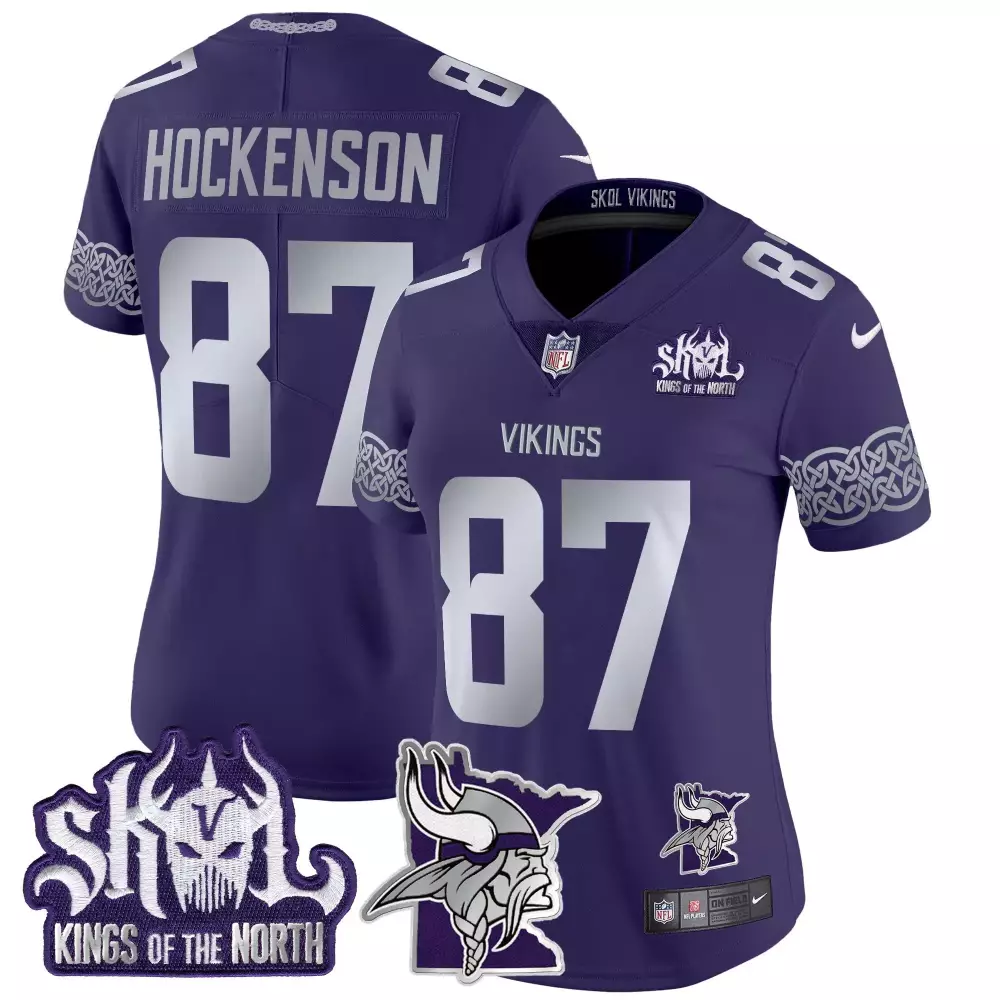 tj hockenson purple womens vikings 2024 winter warrior skol patch vapor limited jersey v2 all stitched
