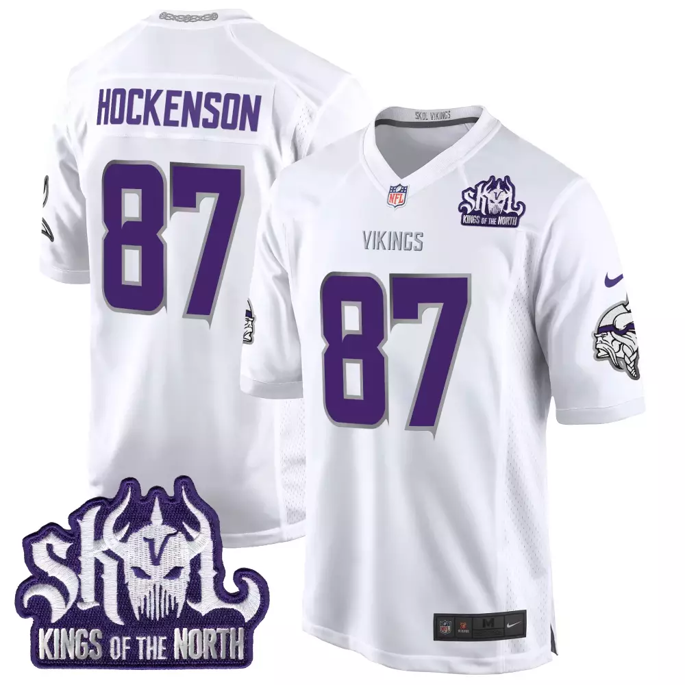 tj hockenson white limited mens minnesota vikings 2024 vapor limited jersey est 1961 patch all stitched