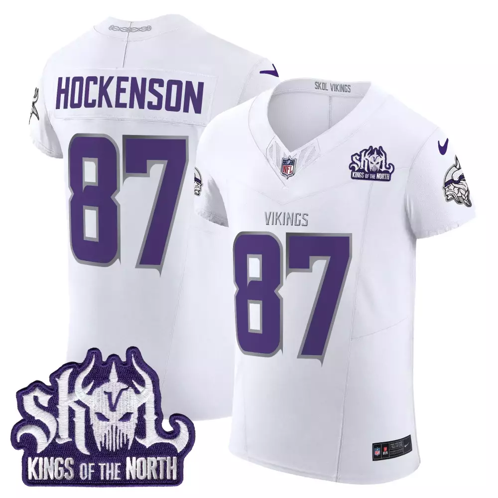 tj hockenson white limited mens 2024 vikings winter warrior vapor limited jersey all stitched