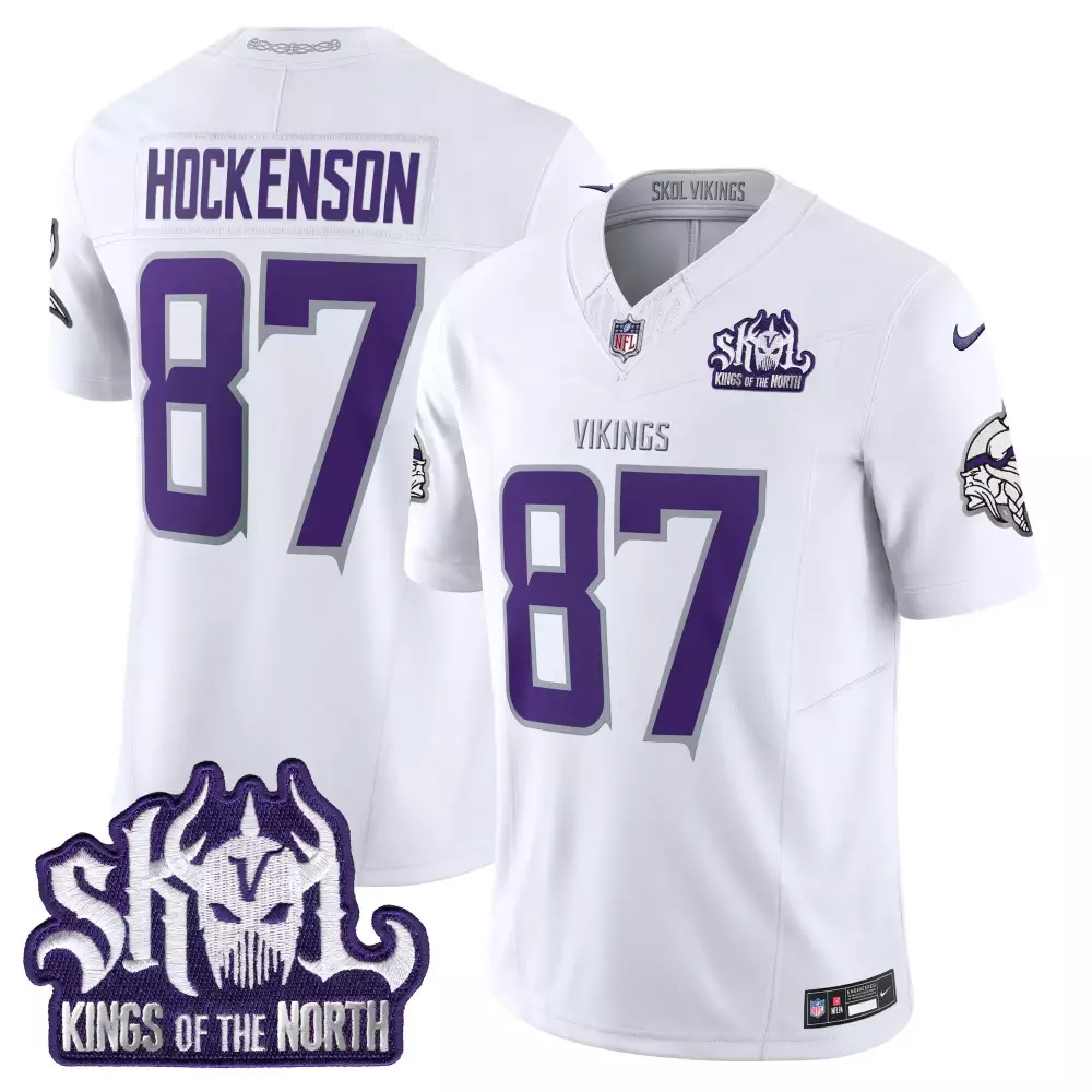 tj hockenson white limited mens 2024 vikings winter warrior vapor limited jersey all stitched