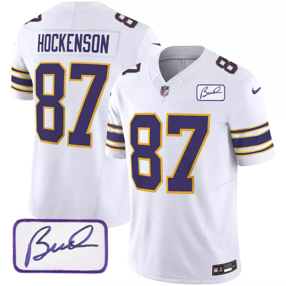 tj hockenson white womens minnesota vikings kings of the north patch vapor premier limited jersey all stitched
