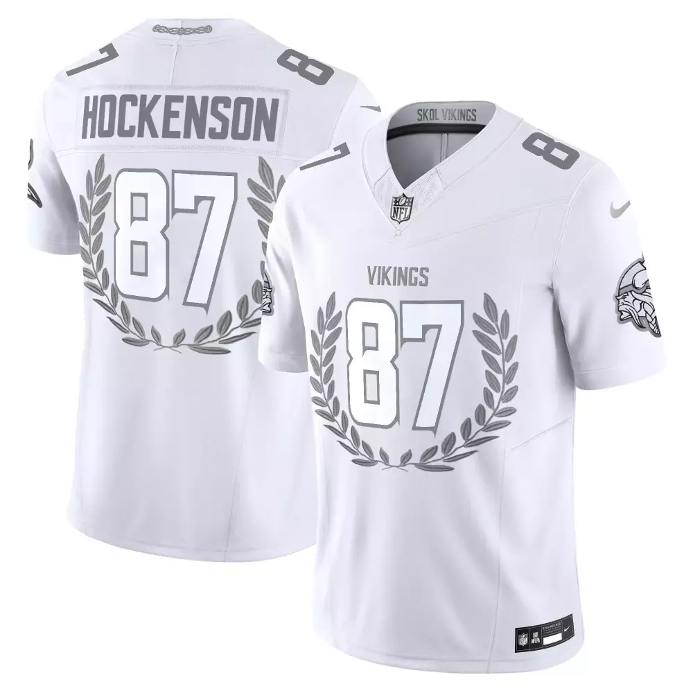 tj hockenson youth minnesota vikings platinum mvp vapor limited jersey all stitched