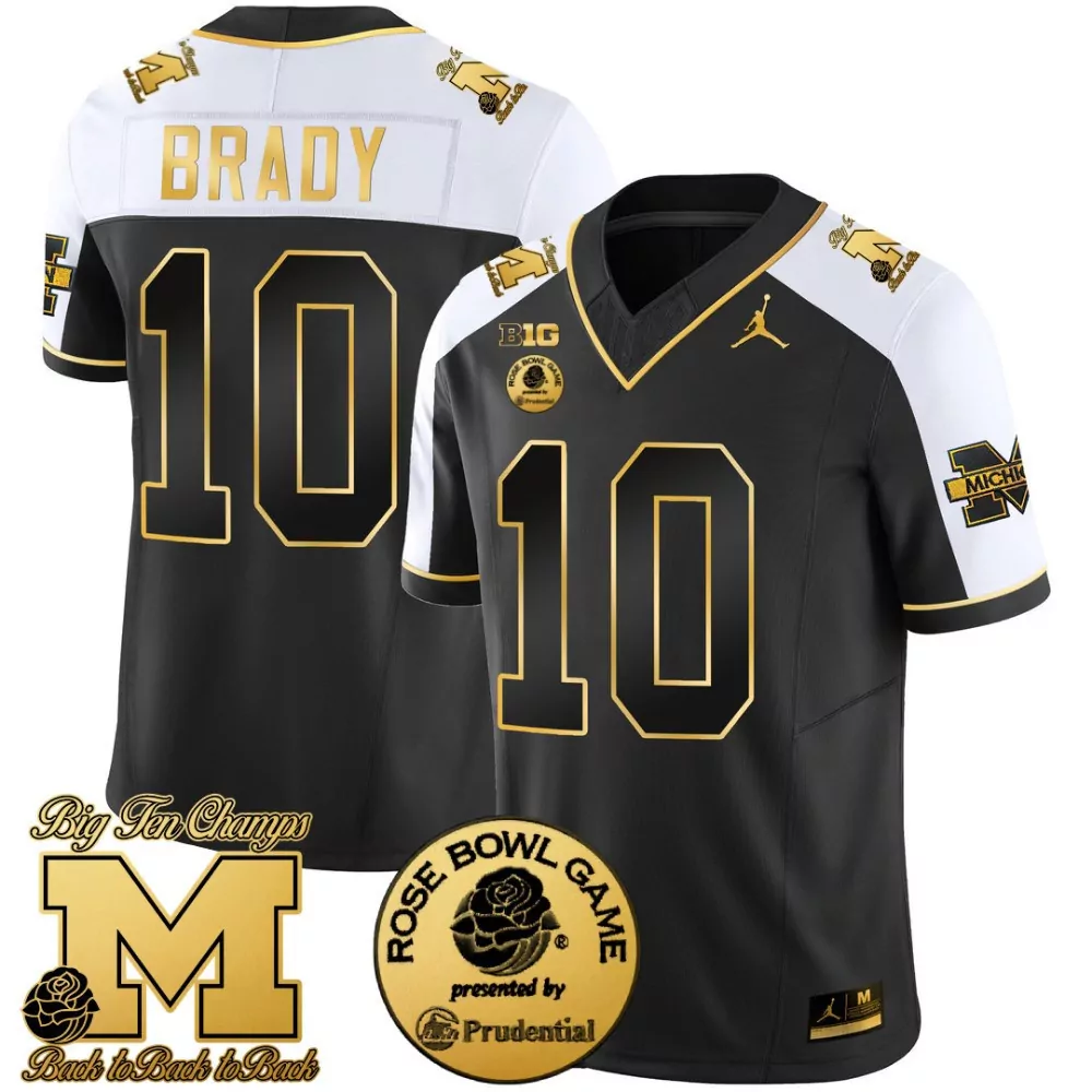 tom brady alternate mens michigan wolverines rose bowl 1000 wins patch vapor jersey all stitched