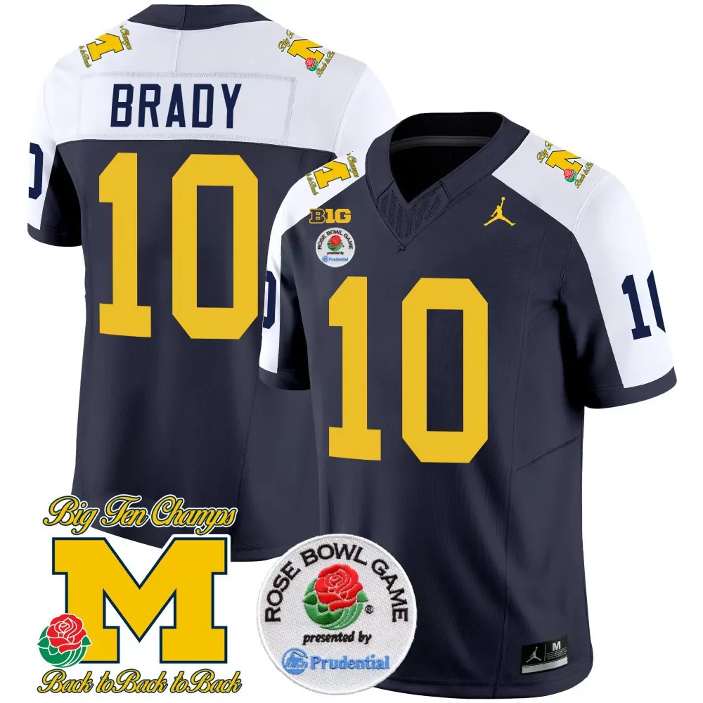 tom brady alternate mens michigan wolverines rose bowl 1000 wins patch vapor jersey all stitched