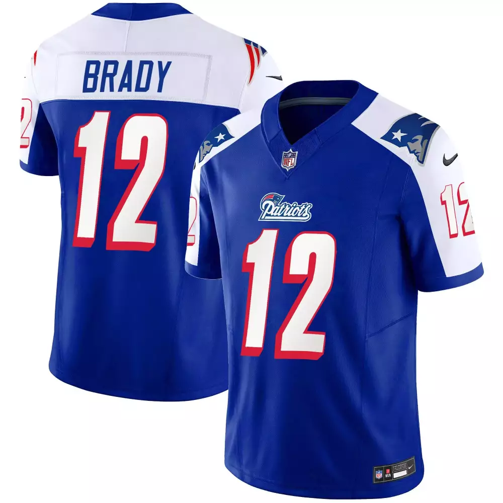 tom brady 1996 alternate womens new england patriots bill belichick 6x champions vapor jersey all stitched