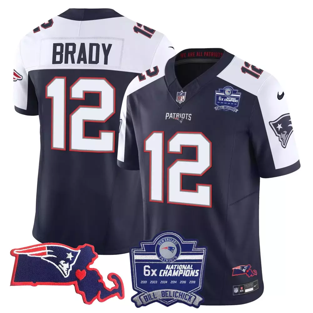 tom brady 1996 alternate womens new england patriots bill belichick 6x champions vapor jersey all stitched