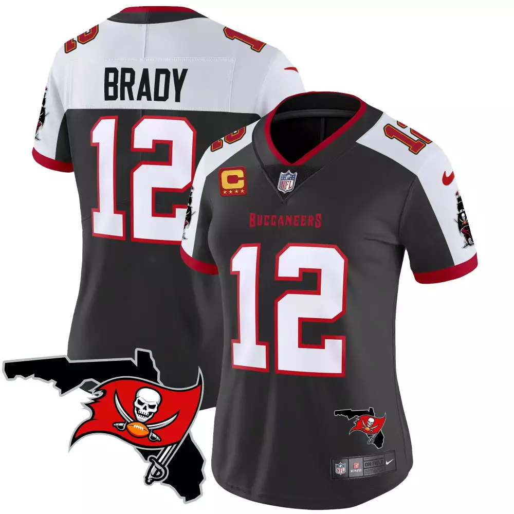 tom brady black alternate womens tampa bay buccaneers florida patch vapor limited jersey all stitched