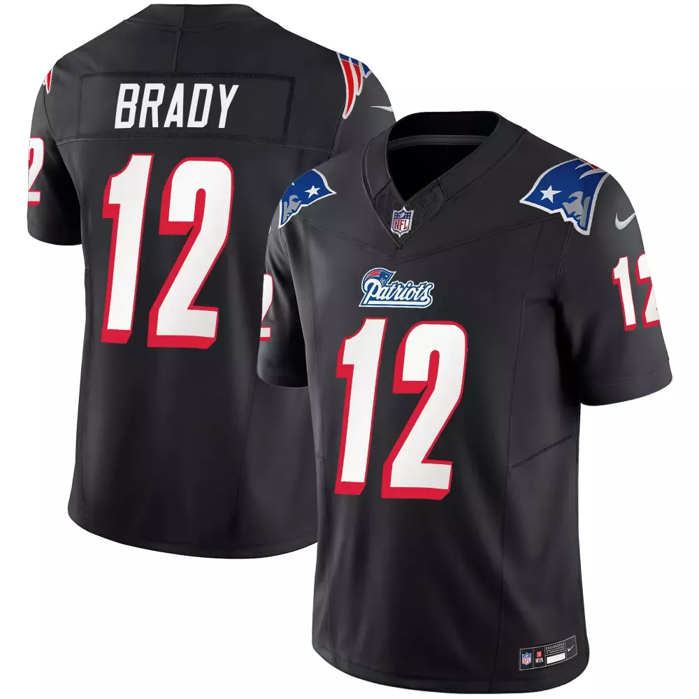 tom brady black womens new england patriots 1996 throwback limited vapor jersey all stitched
