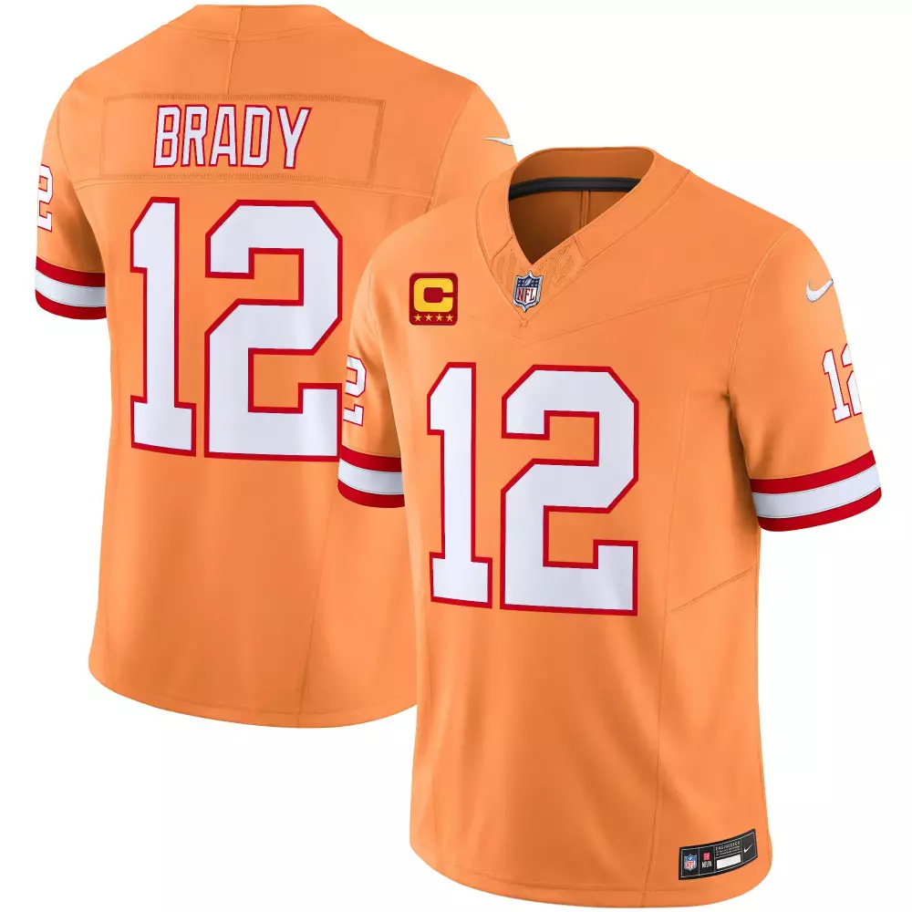 tom brady creamsicle mens tampa bay buccaneers throwback vapor limited jersey v2 all stitched