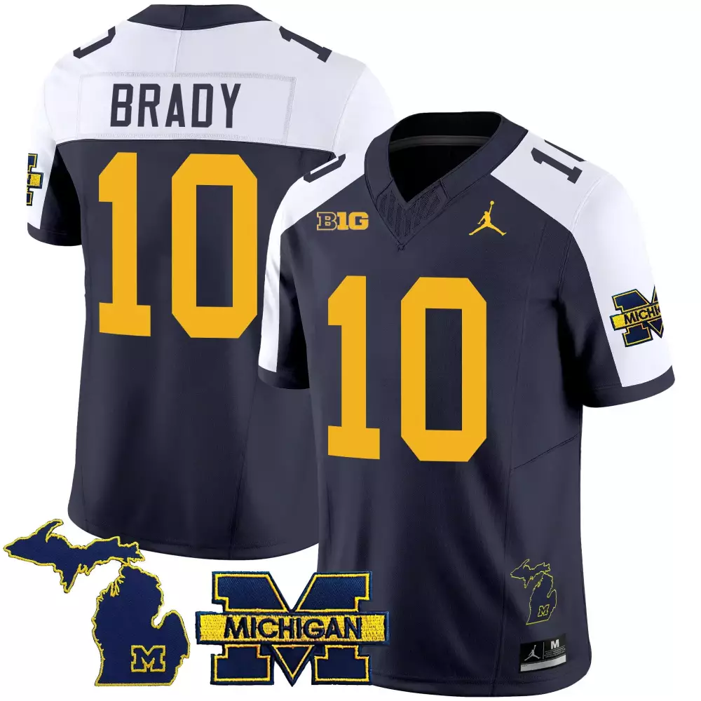 tom brady navy alternate mens michigan wolverines 1000 wins patch vapor jersey v2 all stitched