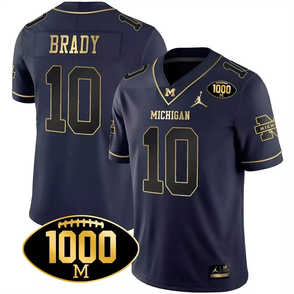 tom brady navy alternate youths michigan wolverines 2023 special jersey all stitched