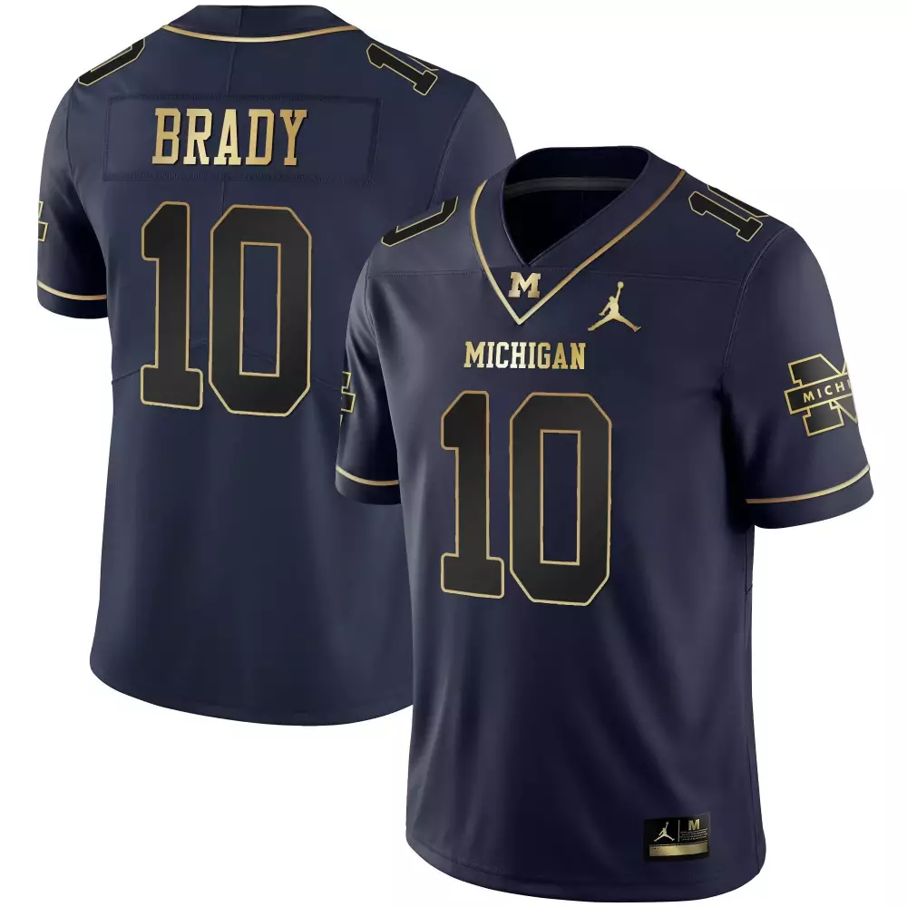 tom brady navy alternate youths michigan wolverines 2023 special jersey all stitched