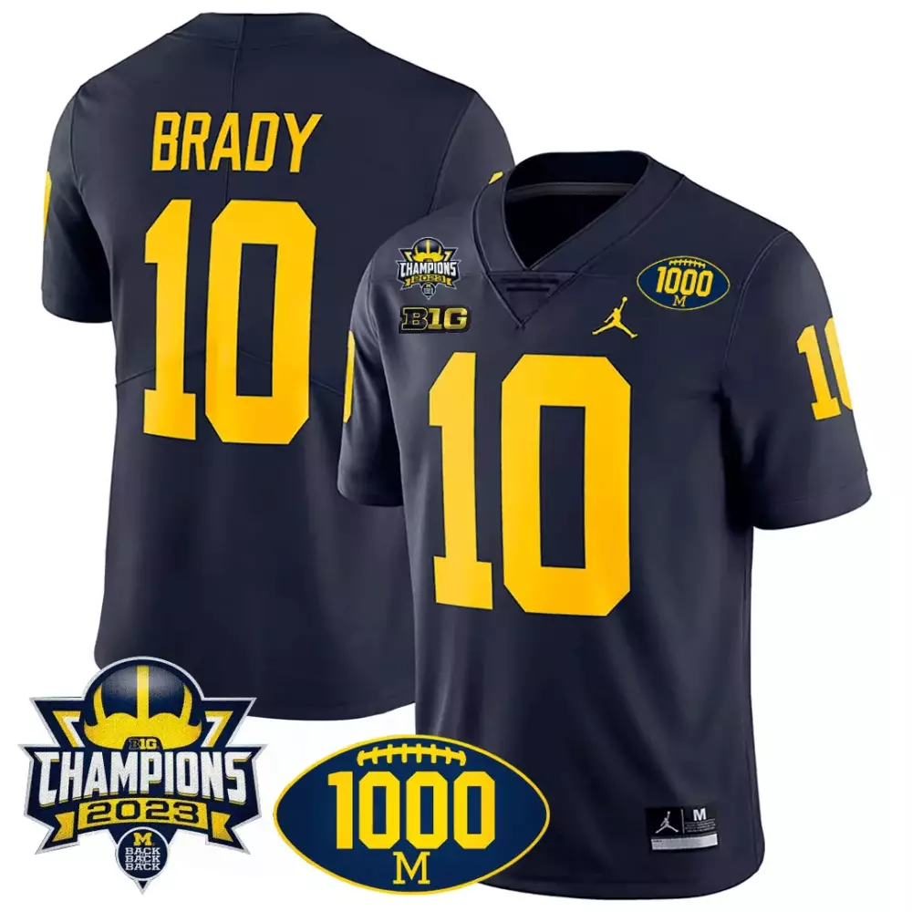 tom brady navy limited mens michigan wolverines gold split vapor jersey all stitched