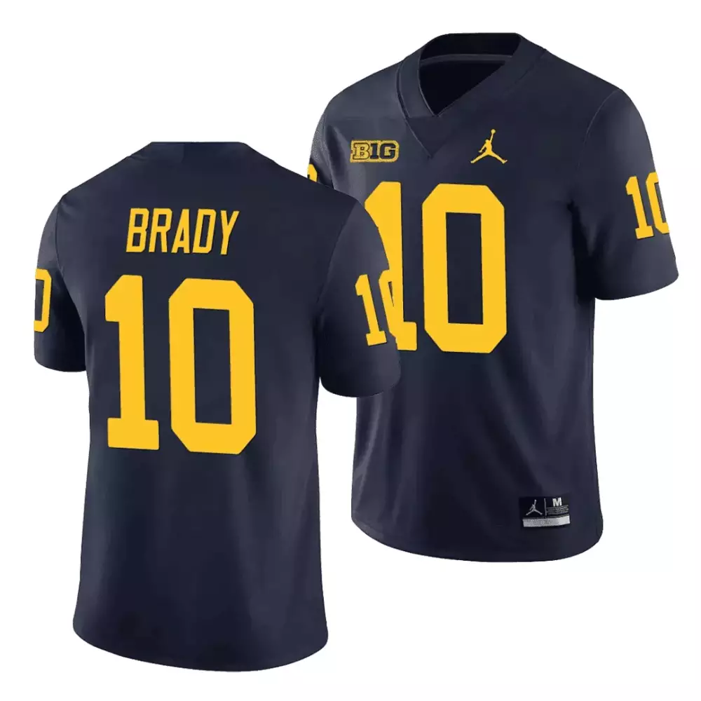tom brady navy mens michigan wolverines cfp 2023 national champions patch vapor jersey all stitched
