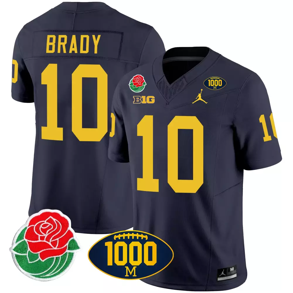 tom brady navy mens michigan wolverines cfp 2023 national champions patch vapor jersey all stitched