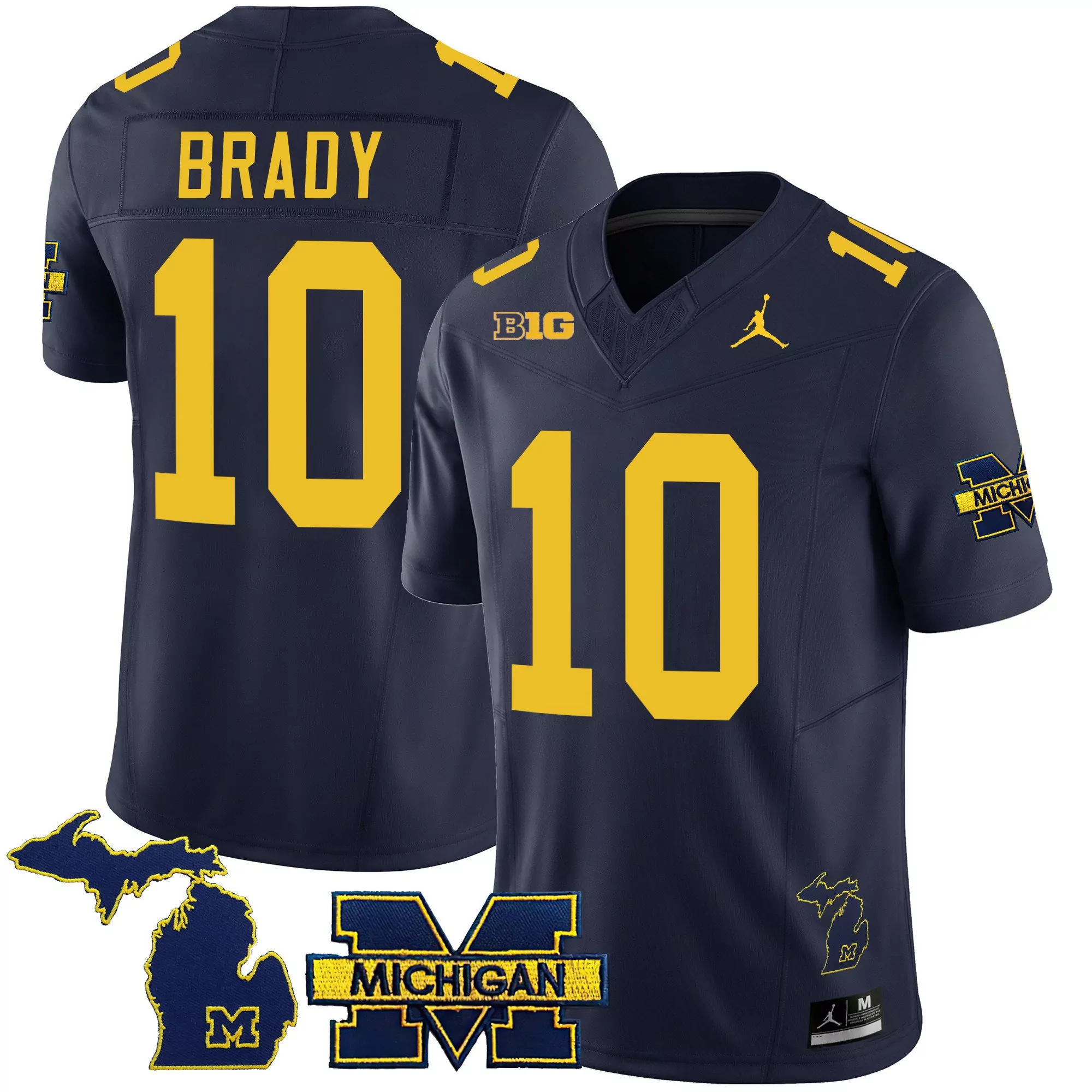 tom brady navy youths michigan wolverines 2023 special jersey all stitched