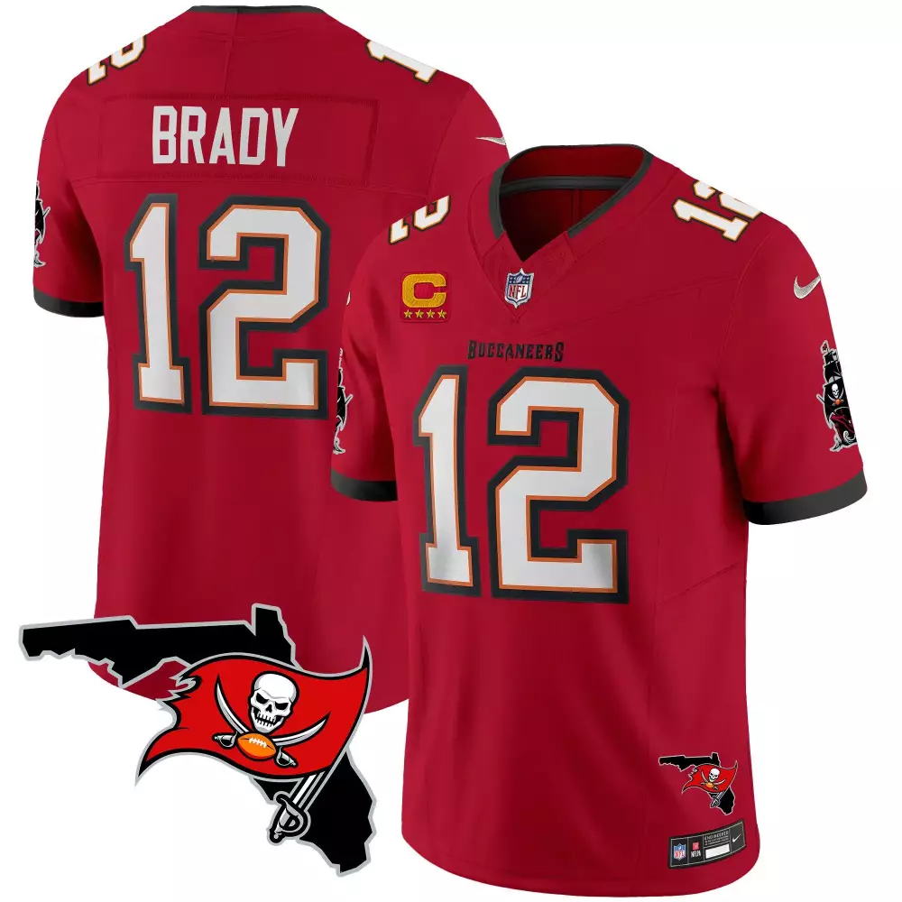 tom brady red mens tampa bay buccaneers florida patch vapor limited jersey all stitched