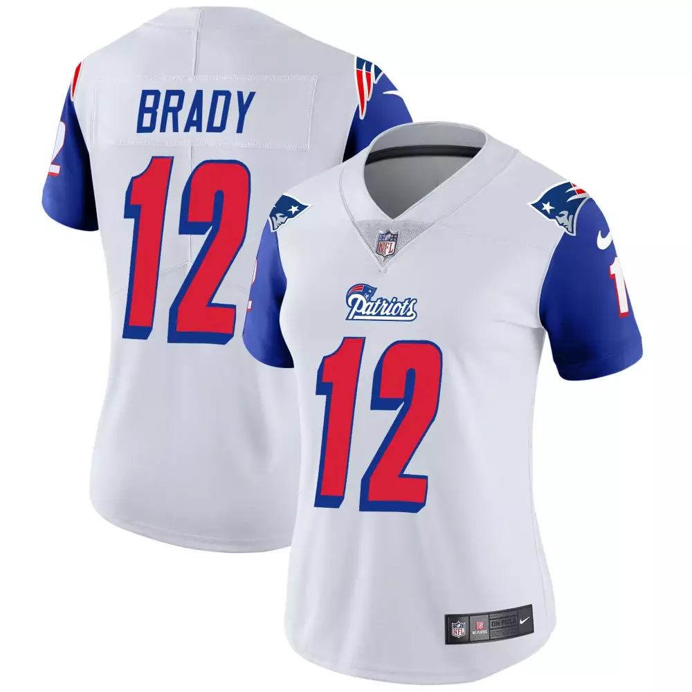 tom brady royal mens new england patriots 1996 throwback limited vapor jersey all stitched