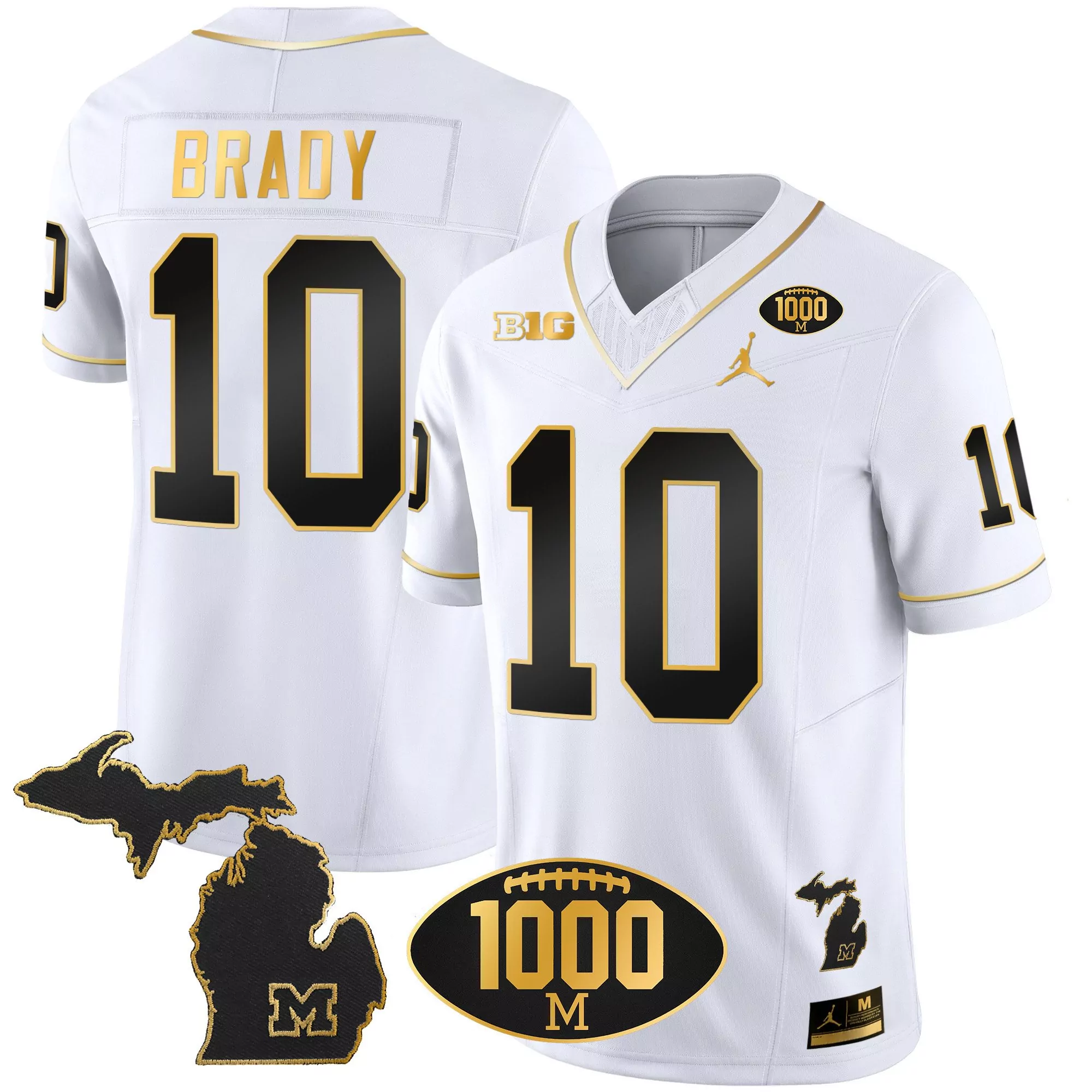 tom brady split womens michigan wolverines 2023 national champions patch vapor jersey v4 all stitched