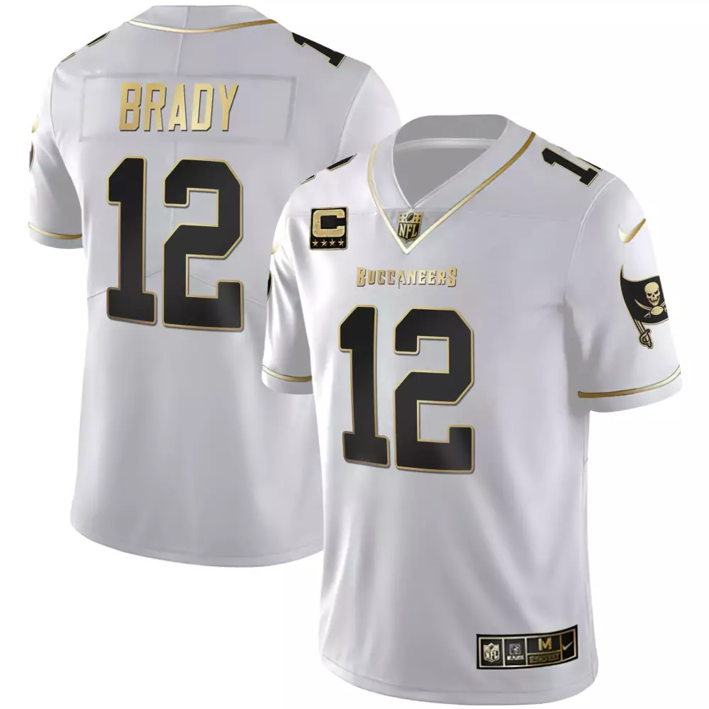 tom brady white gold mens tampa bay buccaneers white gold black gold jersey all stitched
