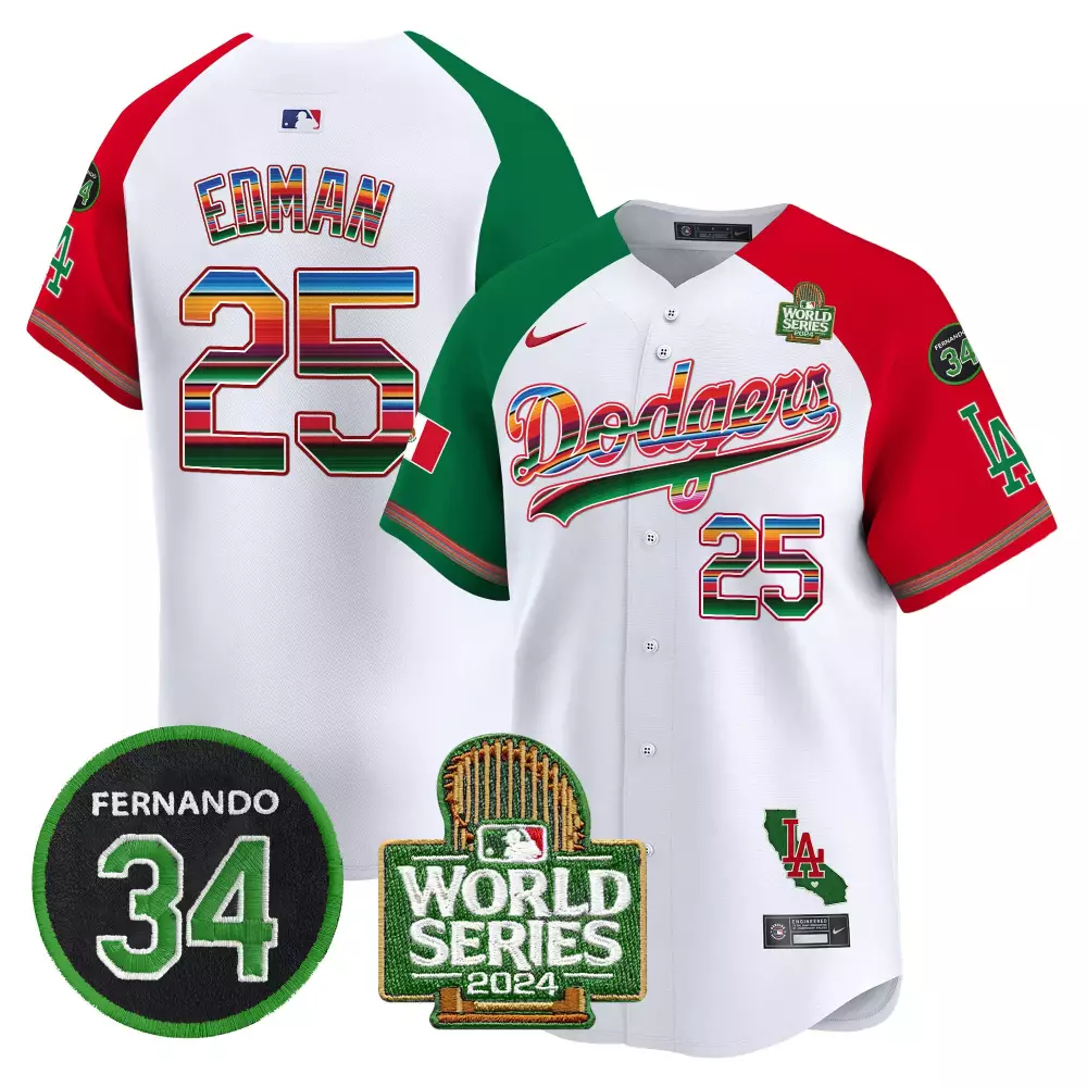 Tommy Edman 2024 World Series Alternate Jersey | Los Angeles Dodgers | Limited Edition Vapor Premier | For Men, Women & Youth