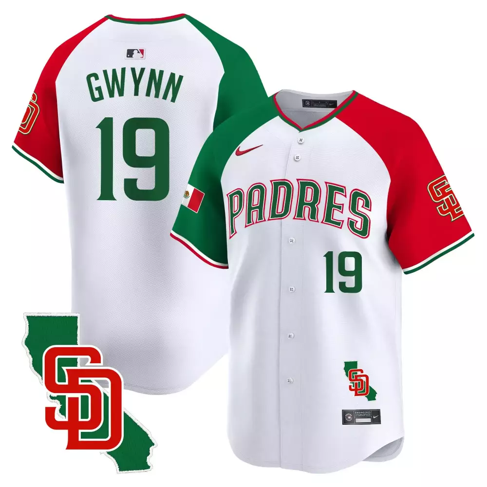 tony gwynn alternate mens san diego padres mexico california patch vapor premier limited jersey v5 all stitched