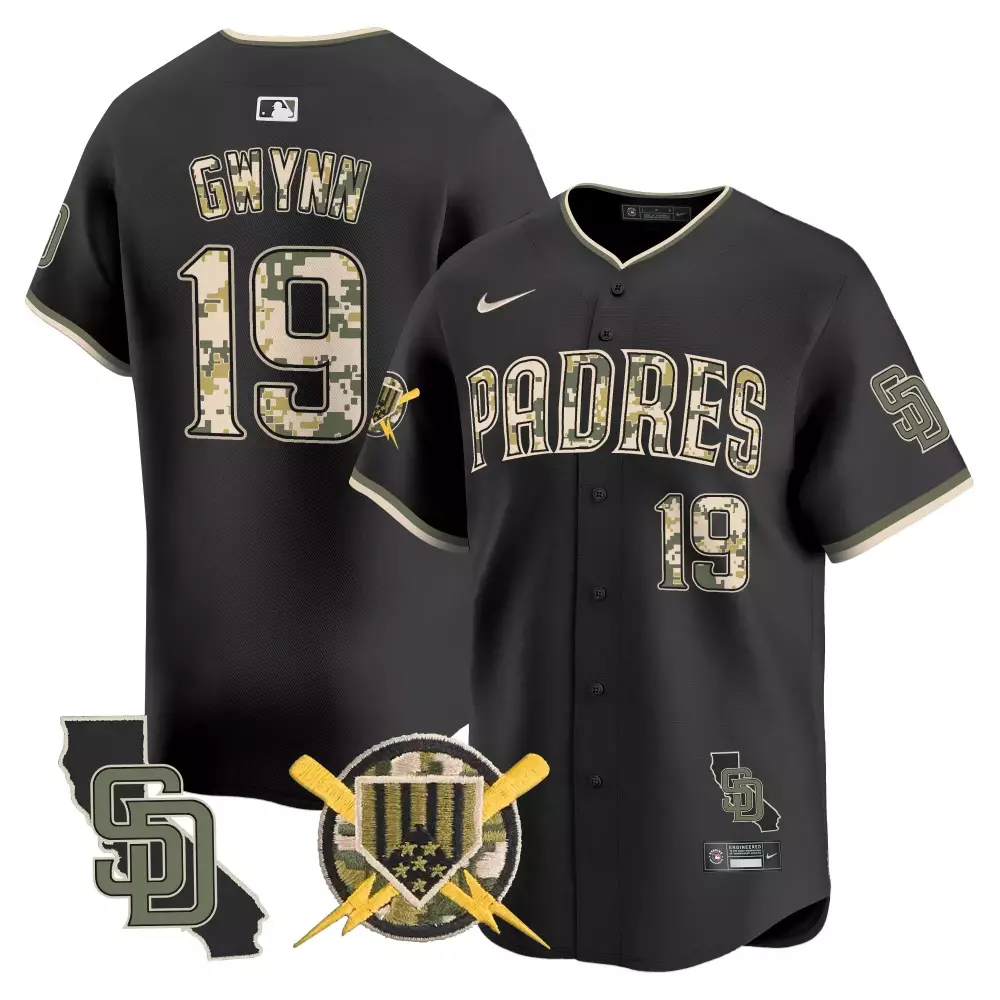 tony gwynn black gold womens san diego padres tony gwynn petco park 20th patch vapor premier limited jersey all stitched