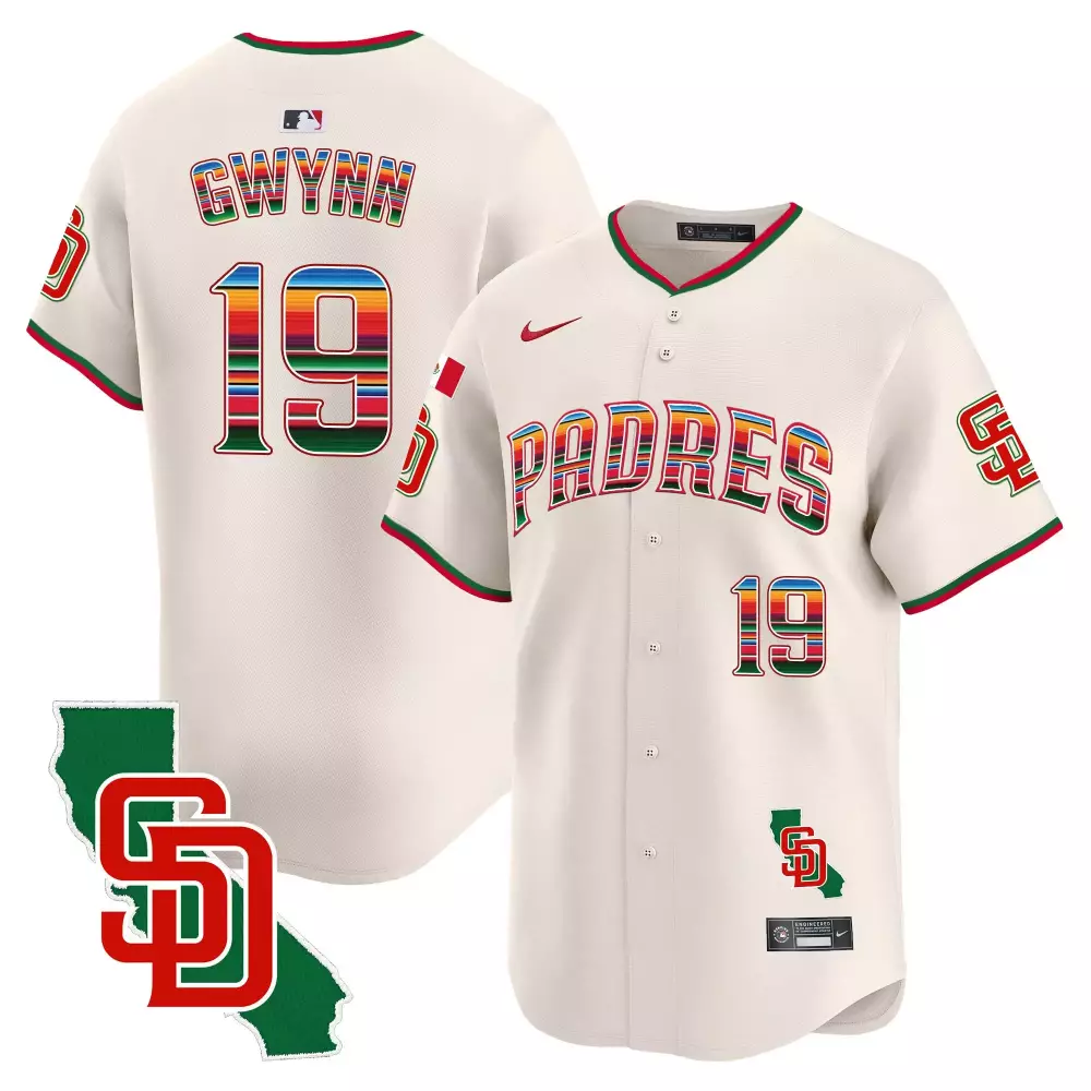 tony gwynn cream mens san diego padres mexico california patch vapor premier limited jersey v3 all stitched