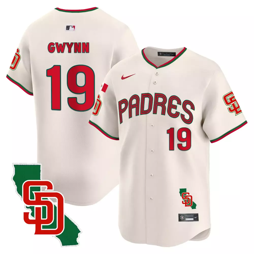 tony gwynn cream mens san diego padres mexico california patch vapor premier limited jersey v3 all stitched