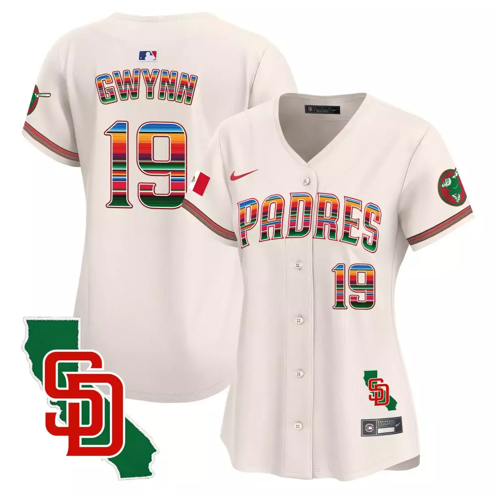 Tony Gwynn San Diego Padres Women's City Connect Faithful Jersey | Stitched Vapor Premier Limited Edition | Fan Gear for Women & Youth