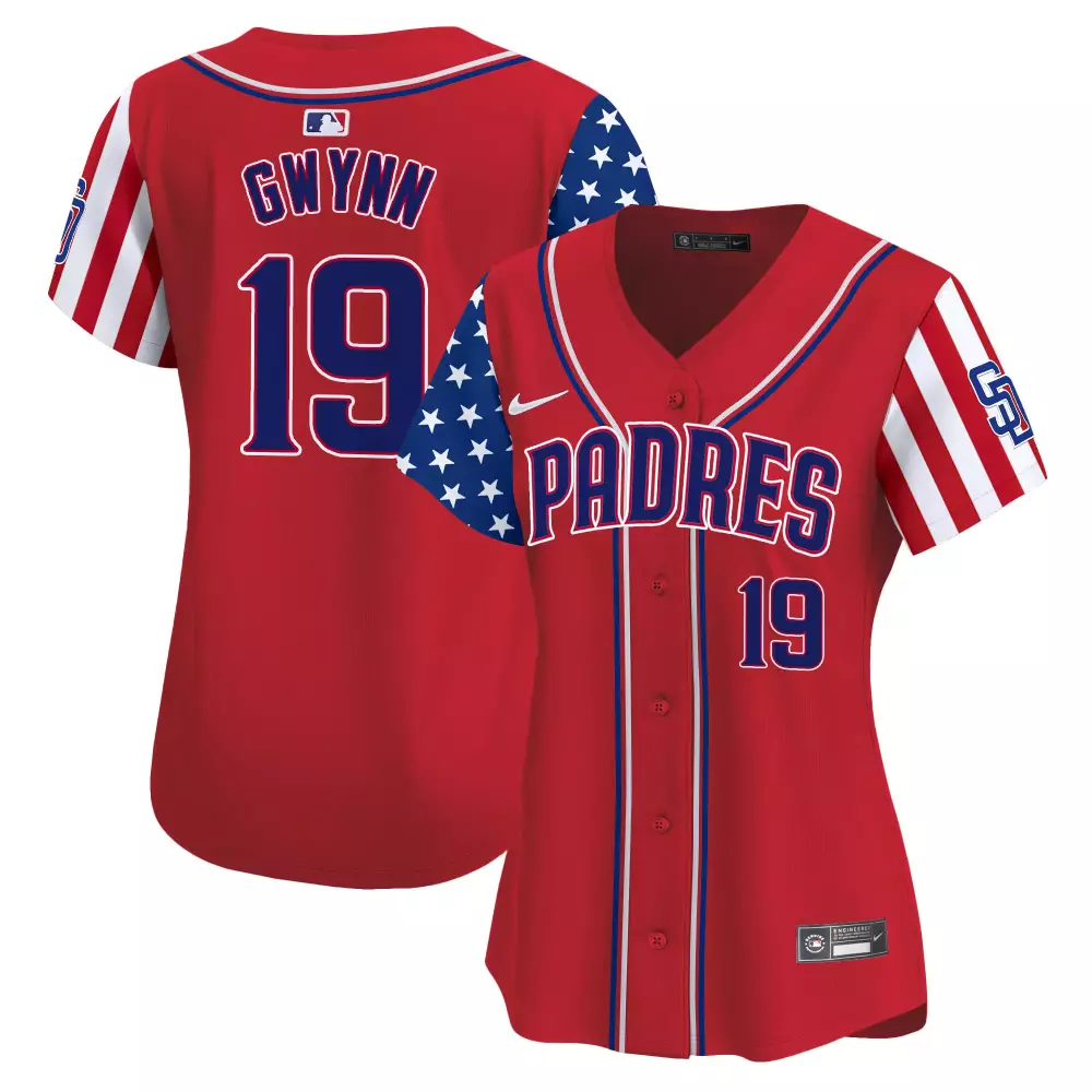tony gwynn red mens san diego padres 2024 independence day vapor premier limited jersey all stitched