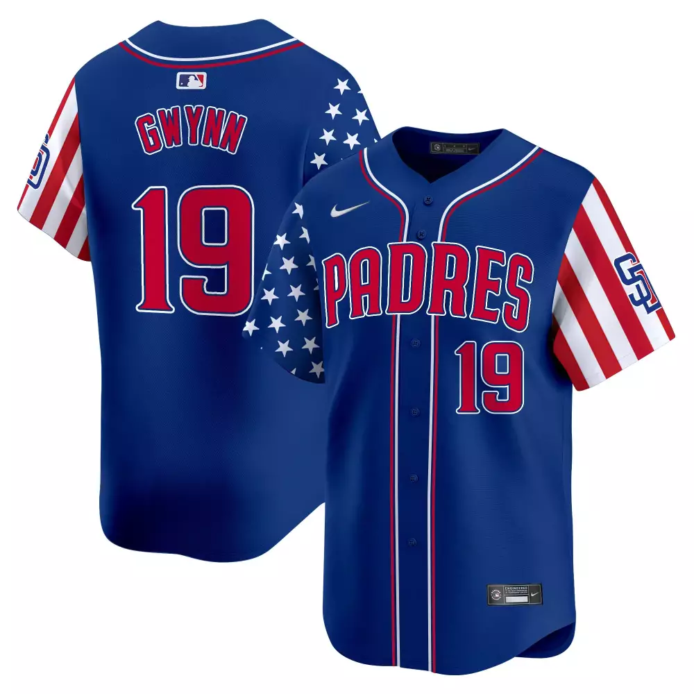 tony gwynn red mens san diego padres 2024 independence day vapor premier limited jersey all stitched