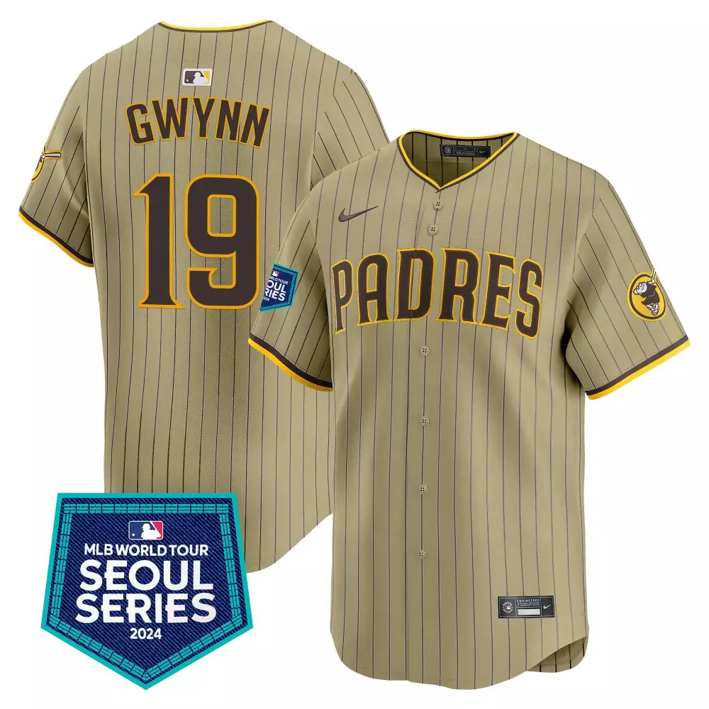 tony gwynn tan mens san diego padres 2024 for peter robinson patch vapor premier limited jersey all stitched
