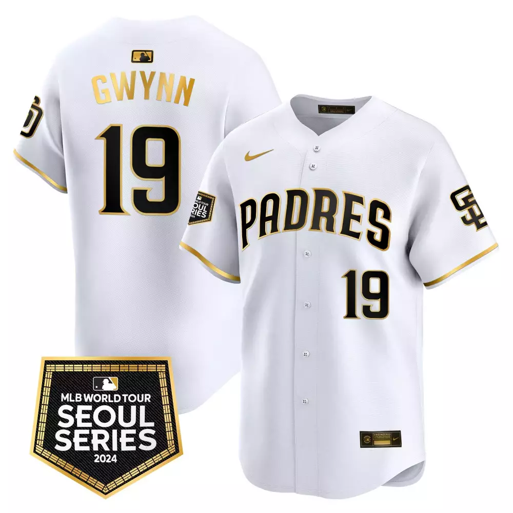 tony gwynn white gold mens san diego padres 2024 for peter robinson patch vapor premier limited jersey all stitched