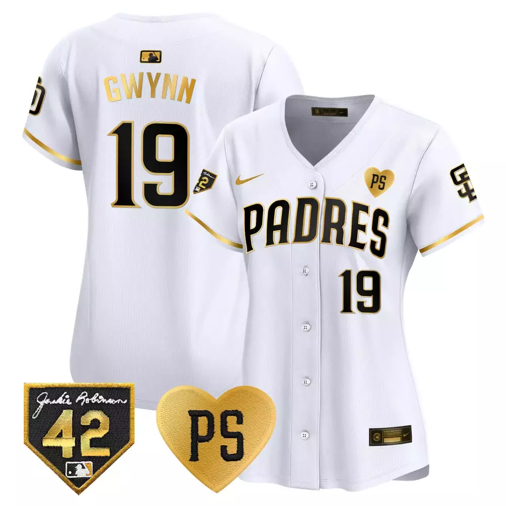 tony gwynn white gold mens san diego padres tony gwynn petco park 20th patch vapor premier limited jersey all stitched