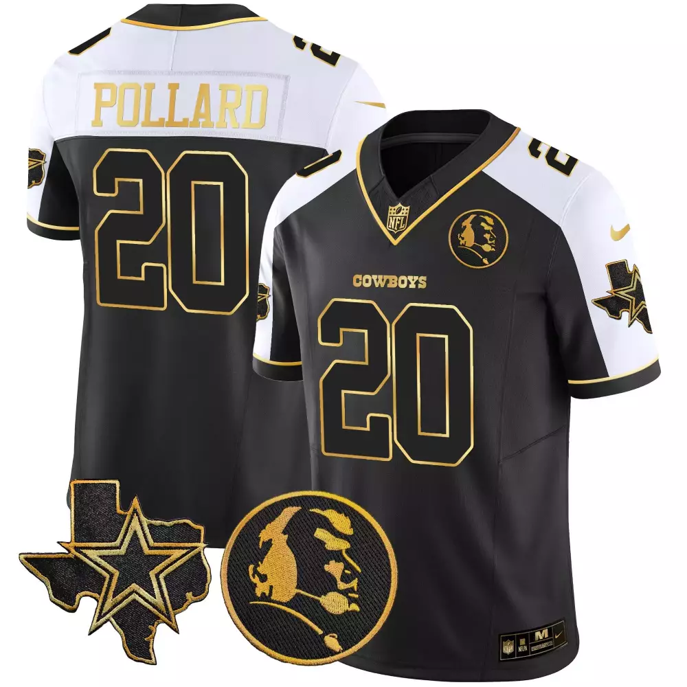 Tony Pollard Alternate Black Jersey | Men's Dallas Cowboys Vapor Edition with John Madden Patch | Stylish Fan Gear | For Men, Women & Youth